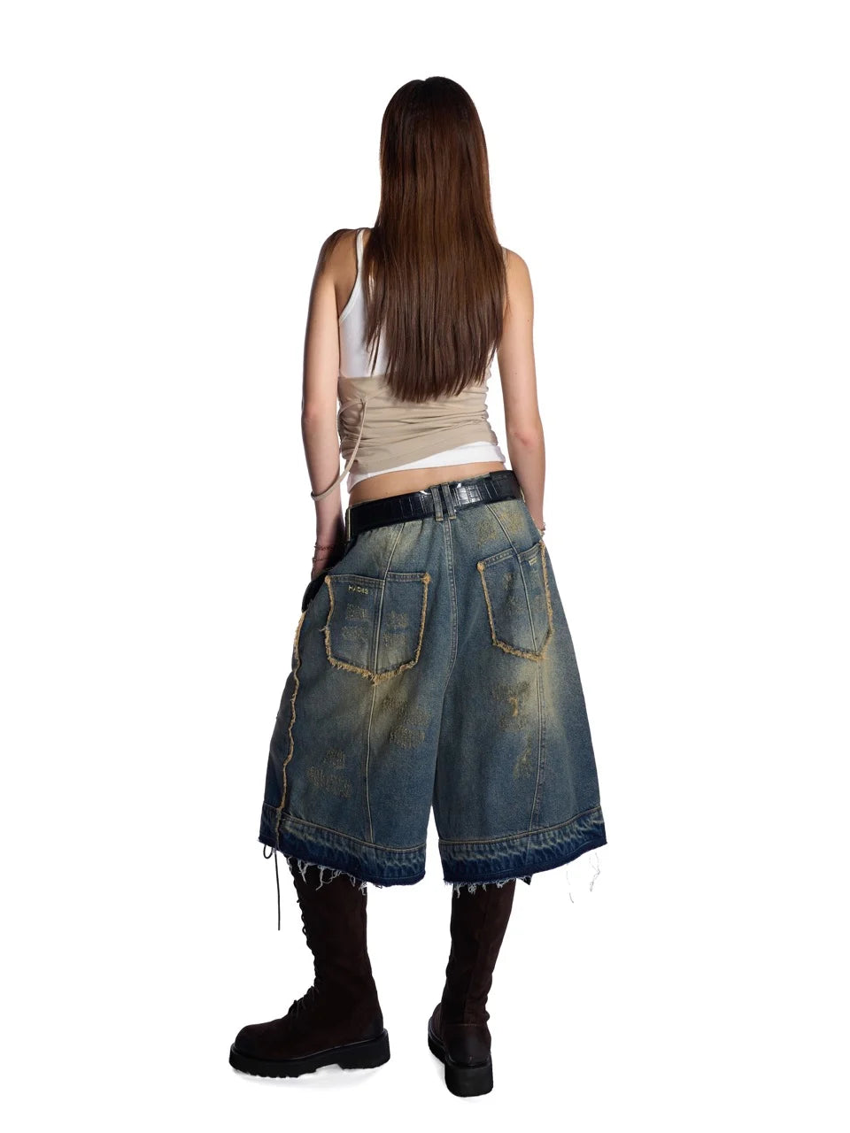 HADES Groovy Wash Jean Shorts