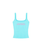 BABIE CLUB WEAR So Hot Aqua Blue Tank Top