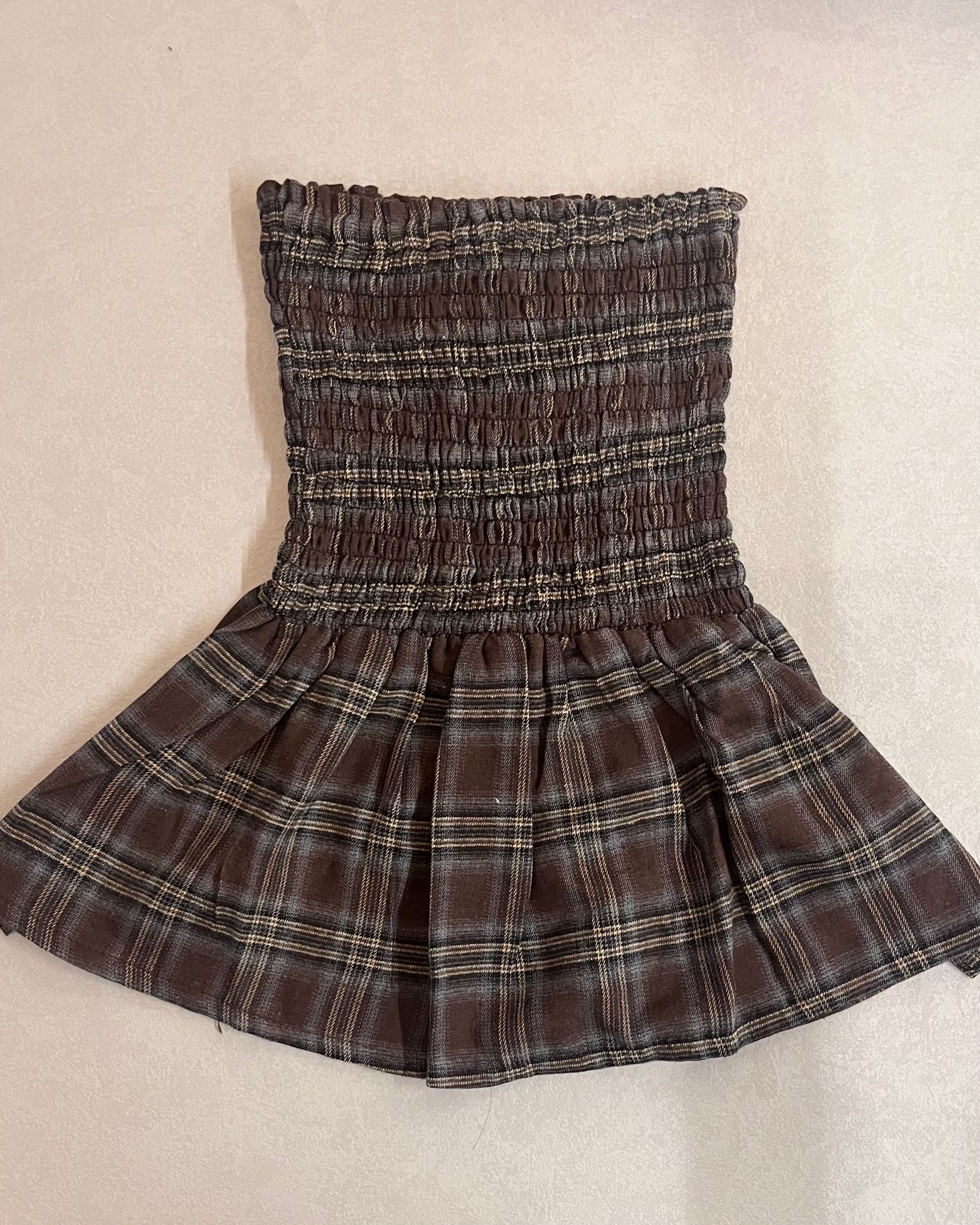 [少量現貨✨] Baby Doll Plaid Sleeveless Top (2 colours)