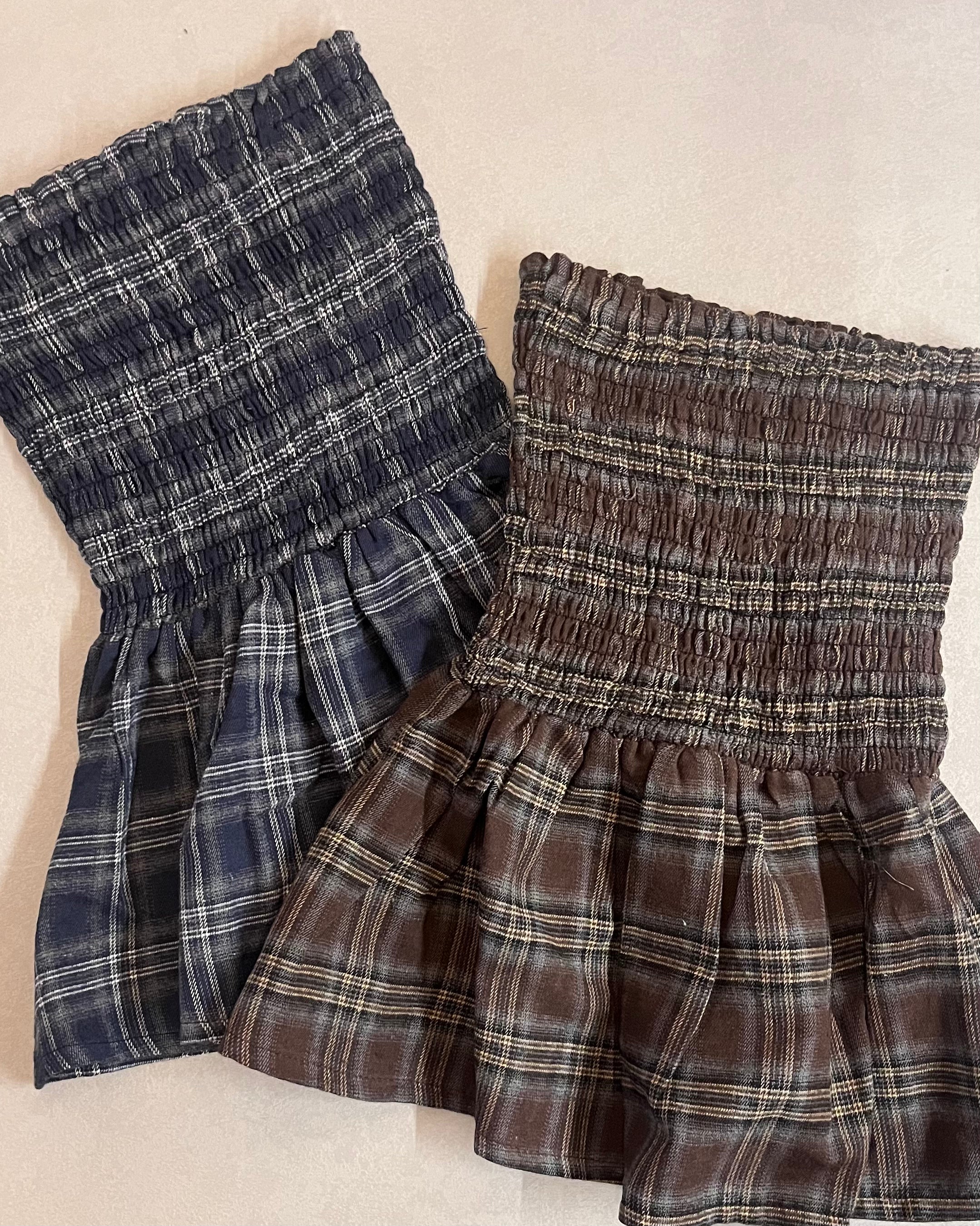 [少量現貨✨] Baby Doll Plaid Sleeveless Top (2 colours)