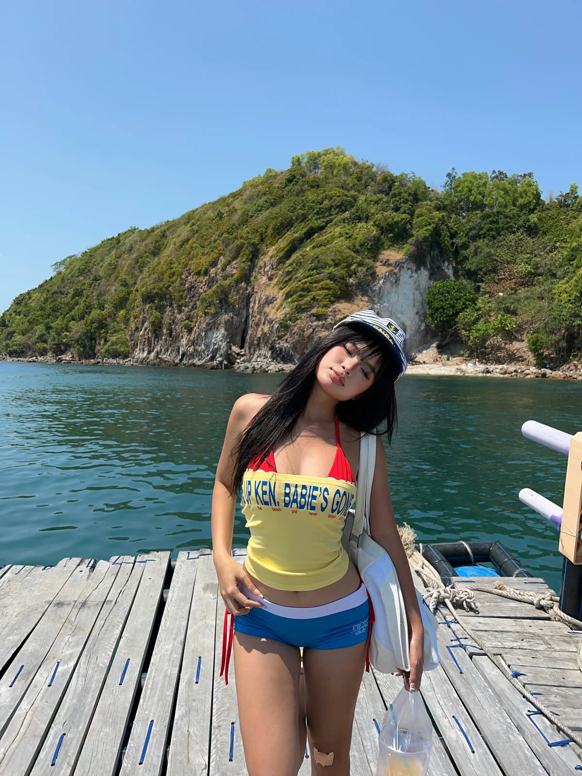 BABIE CLUB WEAR Tube Top Yellow