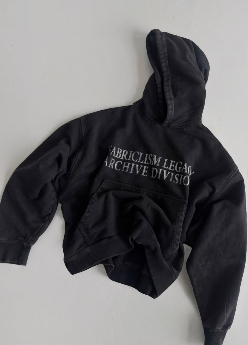 FABRICLISM Boxy-Fit Washed Hoodie