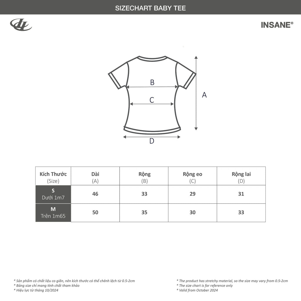 [ PRE ORDER ] Insane® Culture Baby Tee / 6 colors