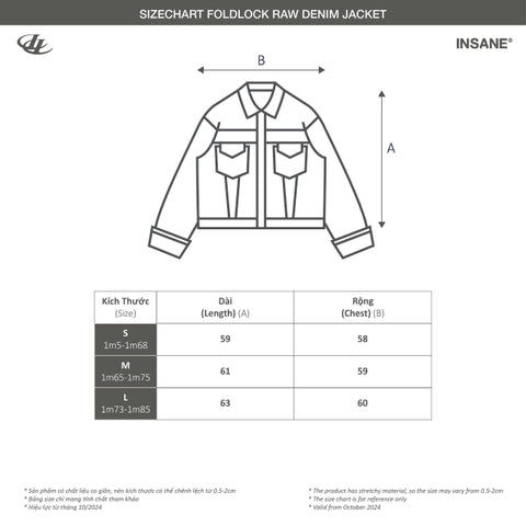 Insane® Foldlock Raw Denim Jacket