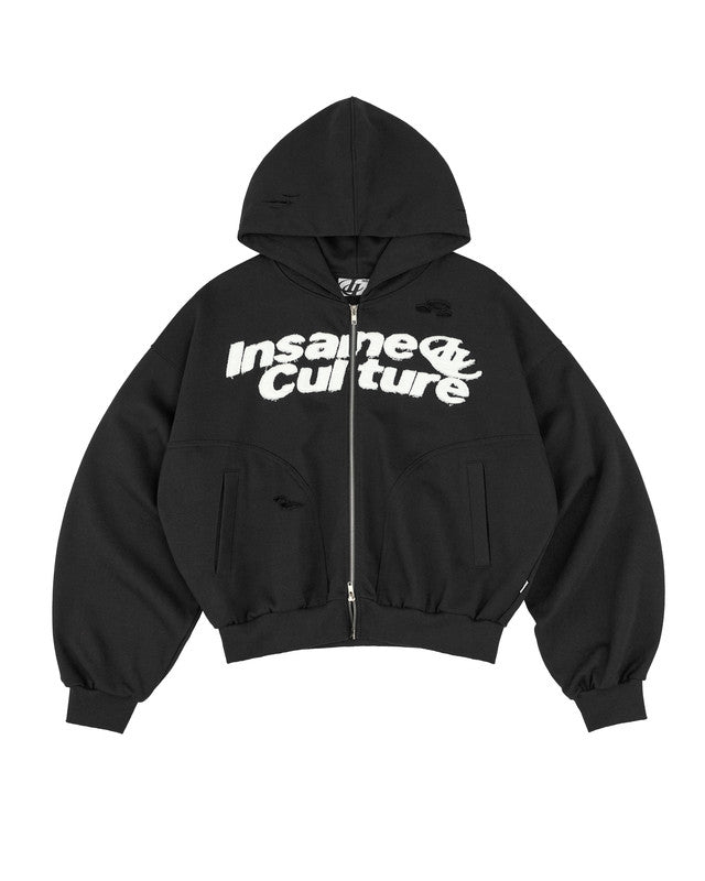Insane® Static Noise Hoodie Zip