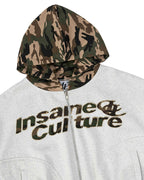 INSANE Camo Patch Hoodie Zip