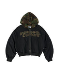 INSANE Camo Patch Hoodie Zip