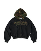 INSANE Camo Patch Hoodie Zip