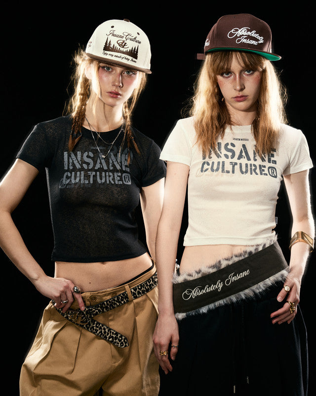 [現貨可售 下單即發貨 ⭐️] INSANE SCRIPT Baby Tee (2 colours)