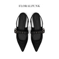 [ 緞面材質款 💫 ] FLORALPUNK Suede Mary Pointy