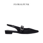 [ 緞面材質款 💫 ] FLORALPUNK Suede Mary Pointy