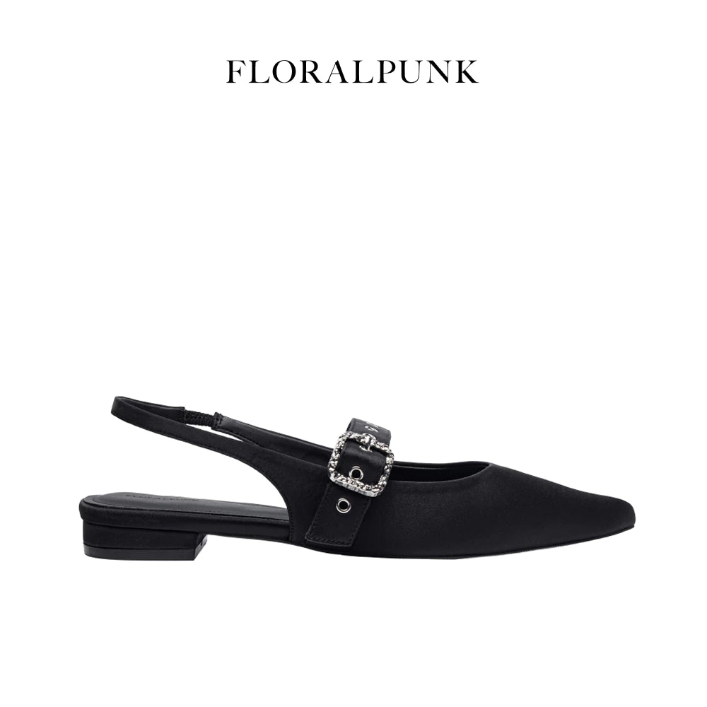[ 緞面材質款 💫 ] FLORALPUNK Suede Mary Pointy