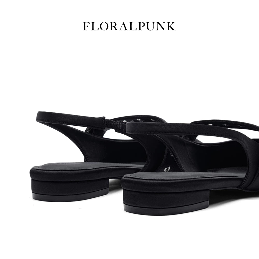 [ 緞面材質款 💫 ] FLORALPUNK Suede Mary Pointy