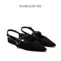 [ 麂皮材質款✨ ] FLORALPUNK Suede Mary Pointy (2 colours)