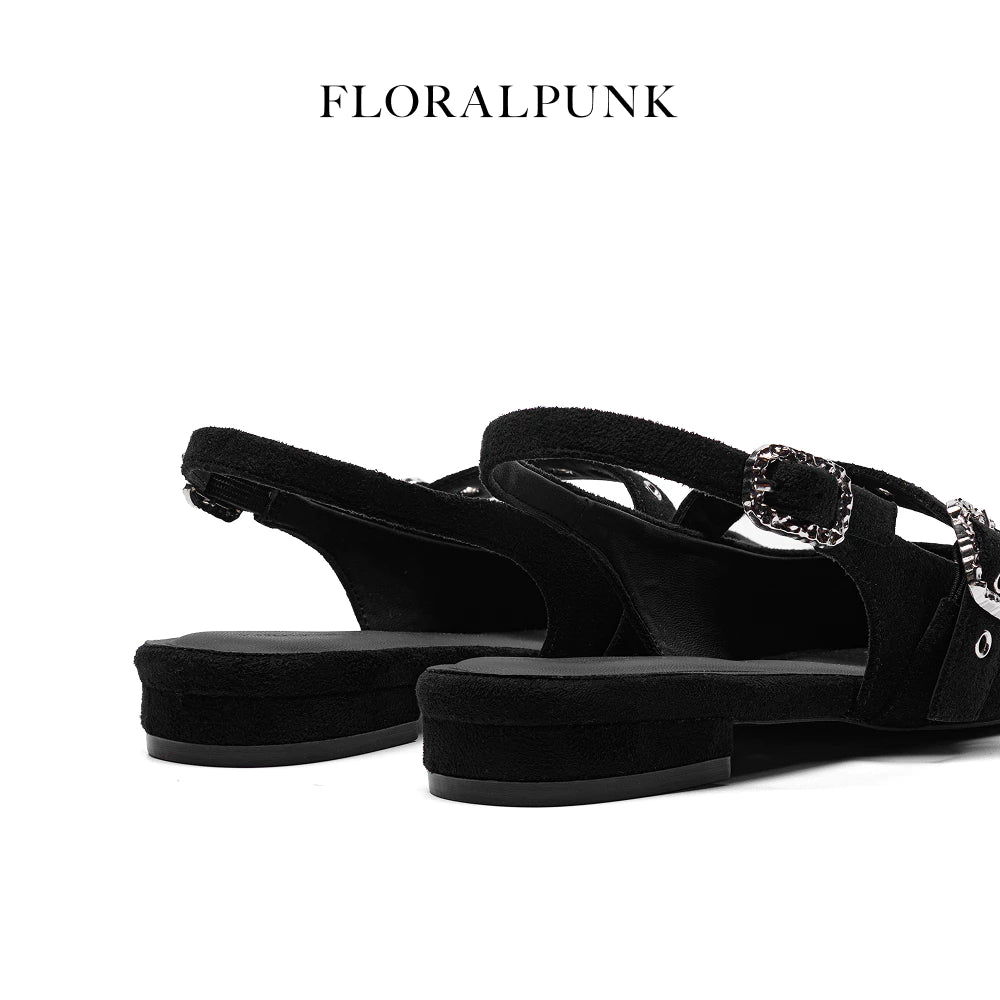 [ 麂皮材質款✨ ] FLORALPUNK Suede Mary Pointy (2 colours)
