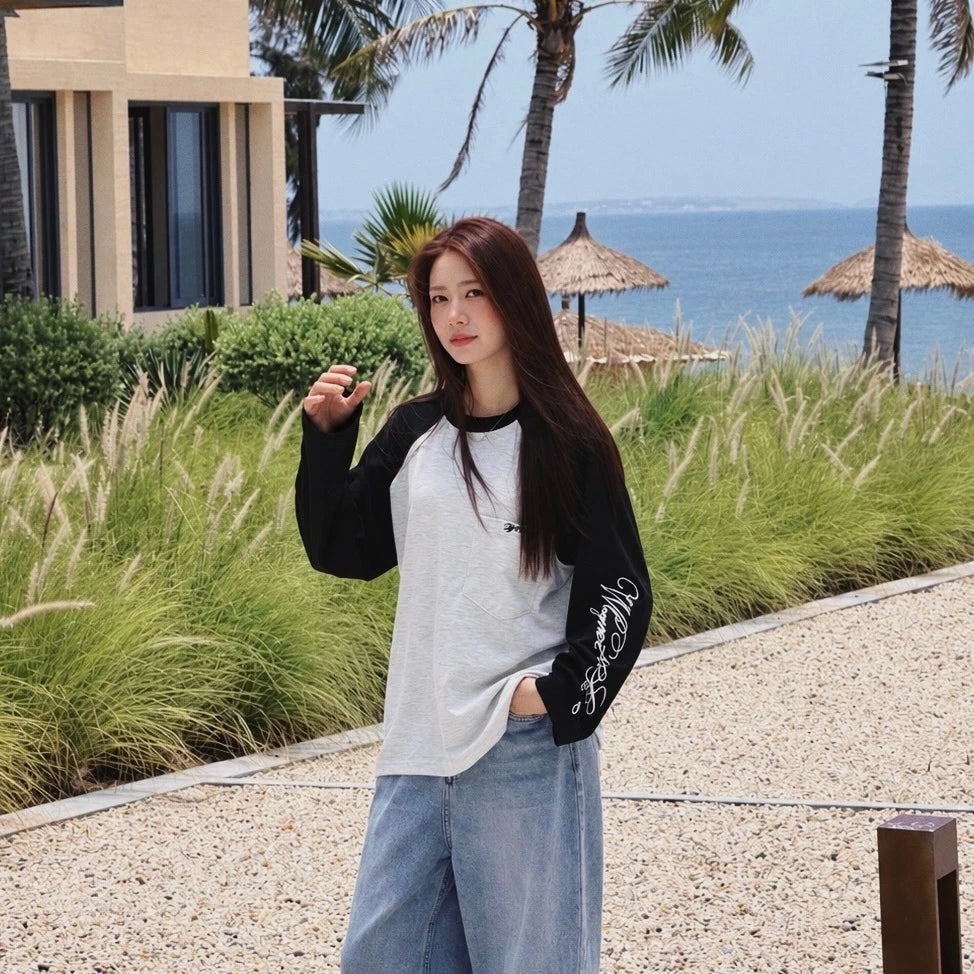 VN Raglan Long-Sleeve T-shirt (2 colours)